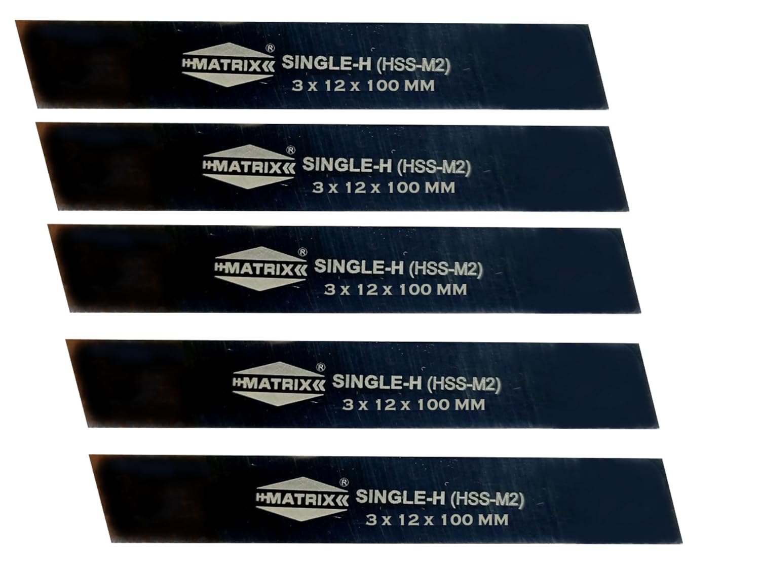 TAURISH 5 Pieces Cut Off Blade 3MM x 12MM x 100MM, M2 Grade HSS Hardened & Ground Parting Tool