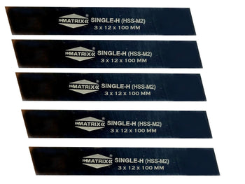 TAURISH 5 Pieces Cut Off Blade 3MM x 12MM x 100MM, M2 Grade HSS Hardened & Ground Parting Tool