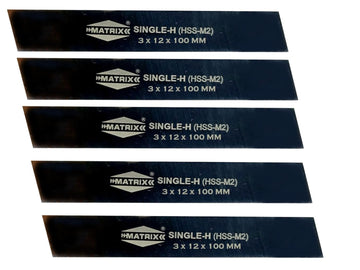 TAURISH 5 Pieces Cut Off Blade 3MM x 12MM x 100MM, M2 Grade HSS Hardened & Ground Parting Tool