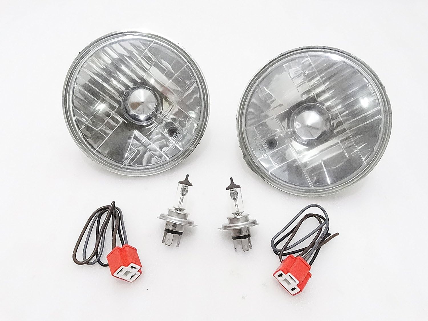 SUZUKI SAMURAI GYPSY 7'' HEAD LIGHT SEALED BEAM WITH BULB HOLDER PAIR
