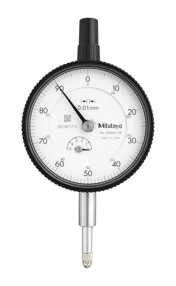 Mitutoyo 2044A-09 Dial Indicator DG 0.01 Grad, 0-5mm Range