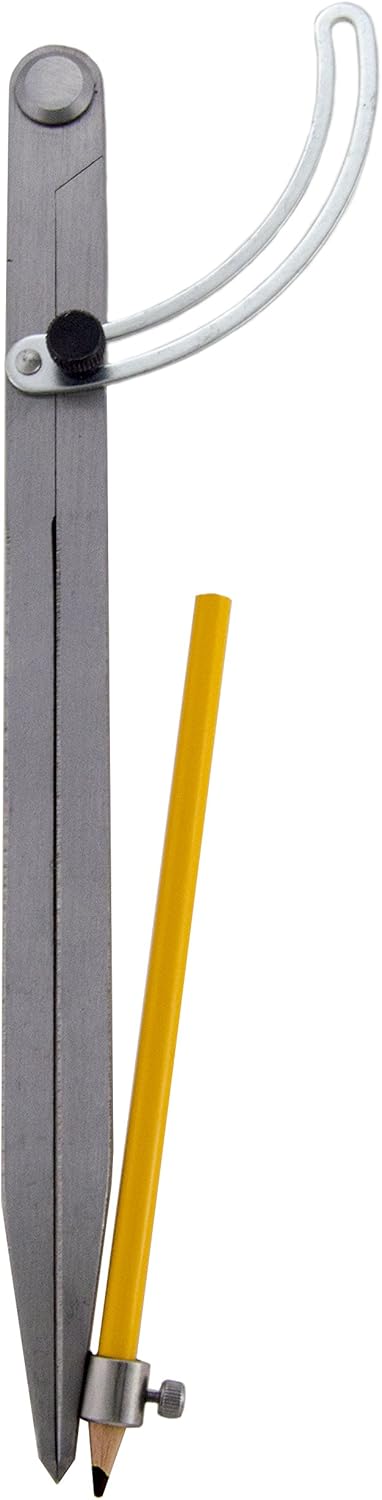 SciencePurchase Large Marking Wing Divider Pencil Marking Compass Circle Maker Scriber, Up to 30 Inch Marking Diameter