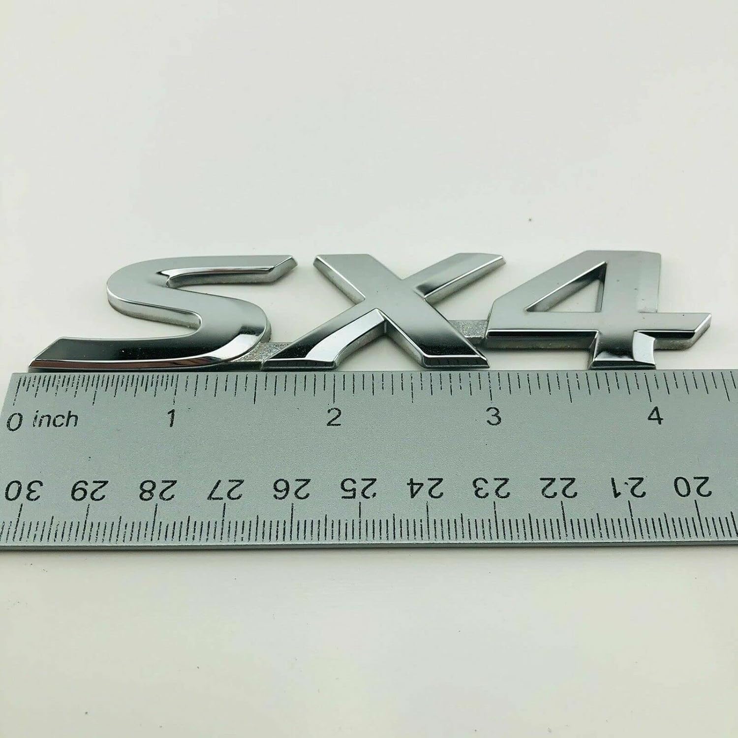 TAURISH for 2006-2013 SX4 Emblem Letters Logo Badge Decal Trunk Rear Chrome