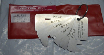 Gear Tooth Profile Gauge 2 to 5 D.P - 14.1/2 Degree Pressure Angle - 7 Leaves