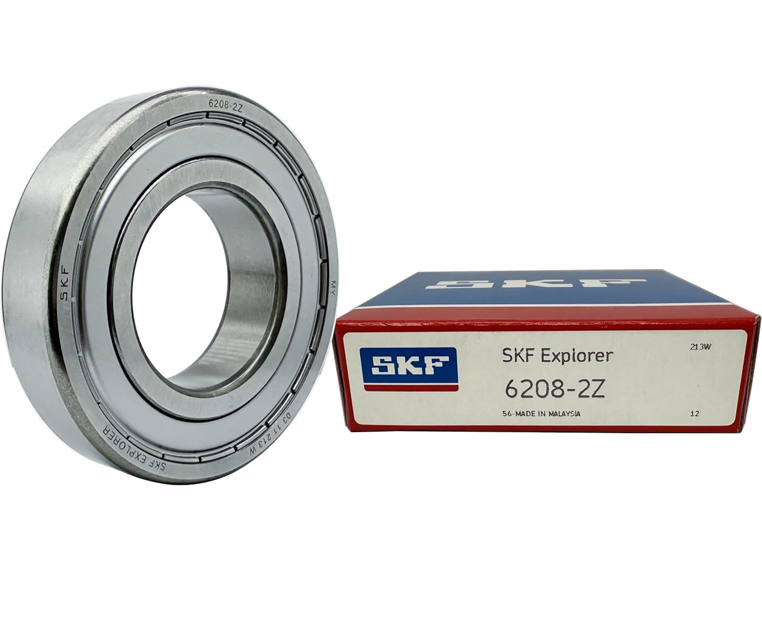 SKF 6208-2Z 40x80x18mm Double Metal Seal Bearings Pre-Lubricated and Stable Performance and Cost Effective Deep Groove Ball Bearings