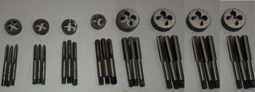 OMEX NEW BSF TAP DIE SET 3/16" TO 3/4" HARD TO FIND 32 PCS SET BRITISH STANDARD FINE