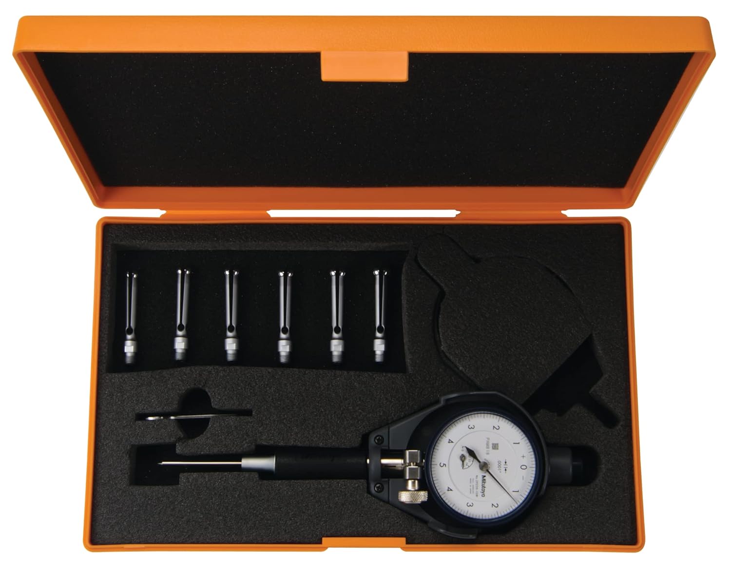 Mitutoyo 526-122-20 Bore Gage, 0.3"-0.4" Range, 0.00016" Accuracy, 0.0001" Graduation, with 2823AB-10 Dial Gage