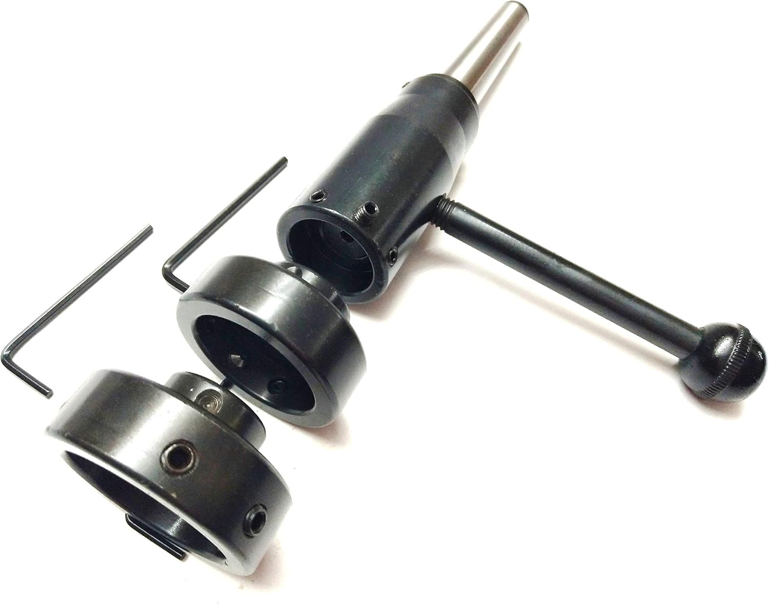 TAURISH Lathe Tailstock Die Holder Attachment in 2MT Shank - Multiple Die Sizes 13/16", 1", 1-5/16", 1-1/2"