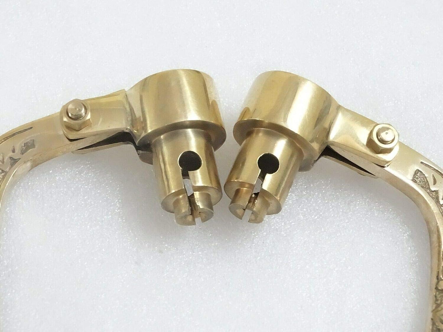 Royal Crusaders Inverted Levers Heavy Brass Beautifully Engroved 7/8" (Pair)