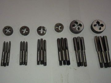 AI Bsw Left Hand Thread Tap And Die Set 3/16,1/4,5/16,3/8,7/16,1/2 English Thread