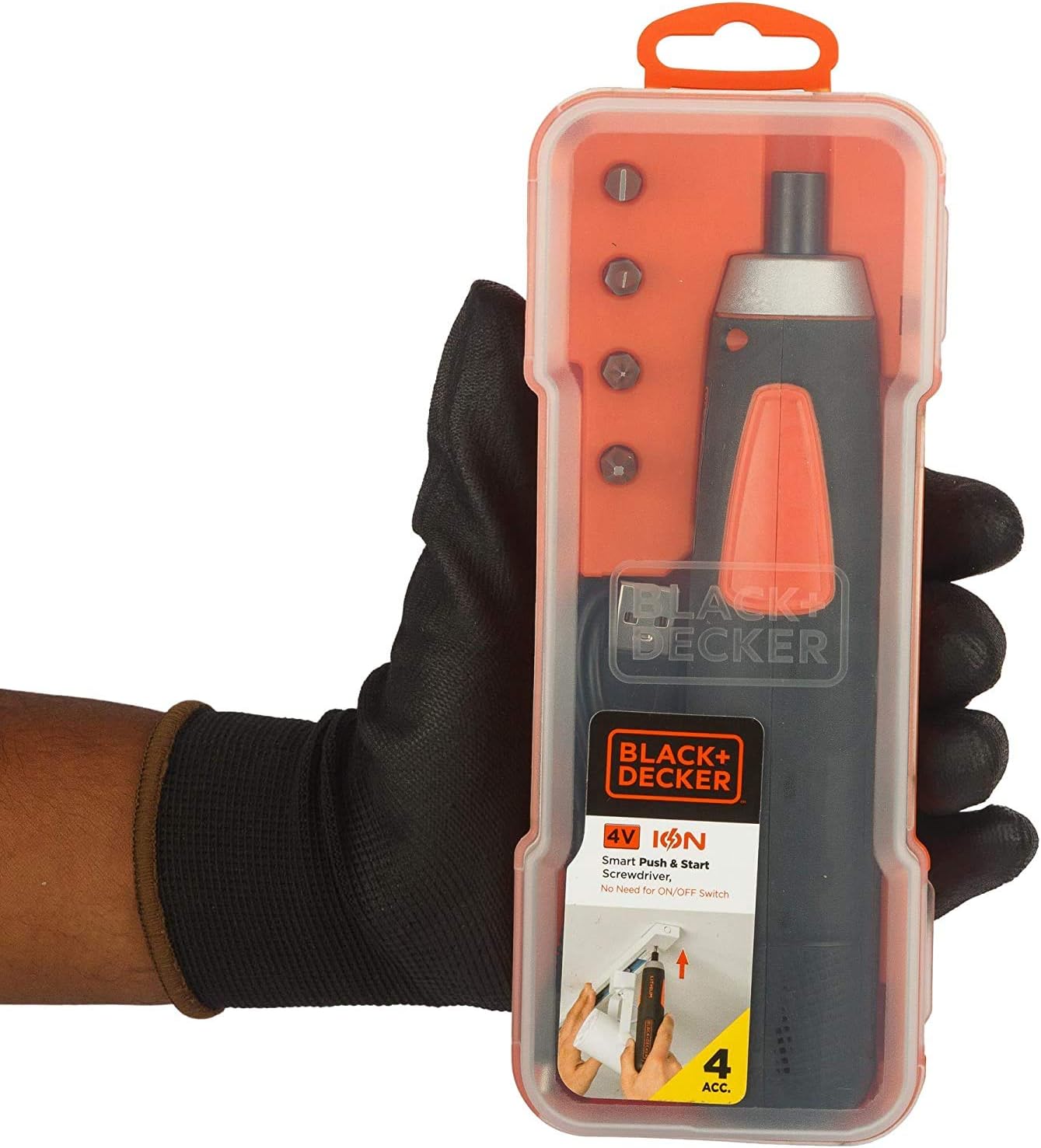 BLACK AND DECKER New AI Li-ion Cordless Screwdriver with E-Clutch and Intelligent Torque System (4 Accessories)