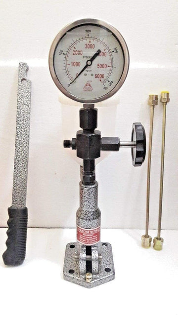 Diesel Injector Nozzle Pop Tester, 420 Kg/6000 PSI Heavy Duty,SS Body Dual Gauge