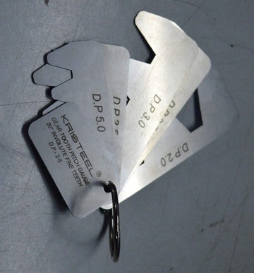 Gear Tooth Profile Gauge 2 to 5 D.P - 20 Degree Pressure Angle - 7 Leaves - New