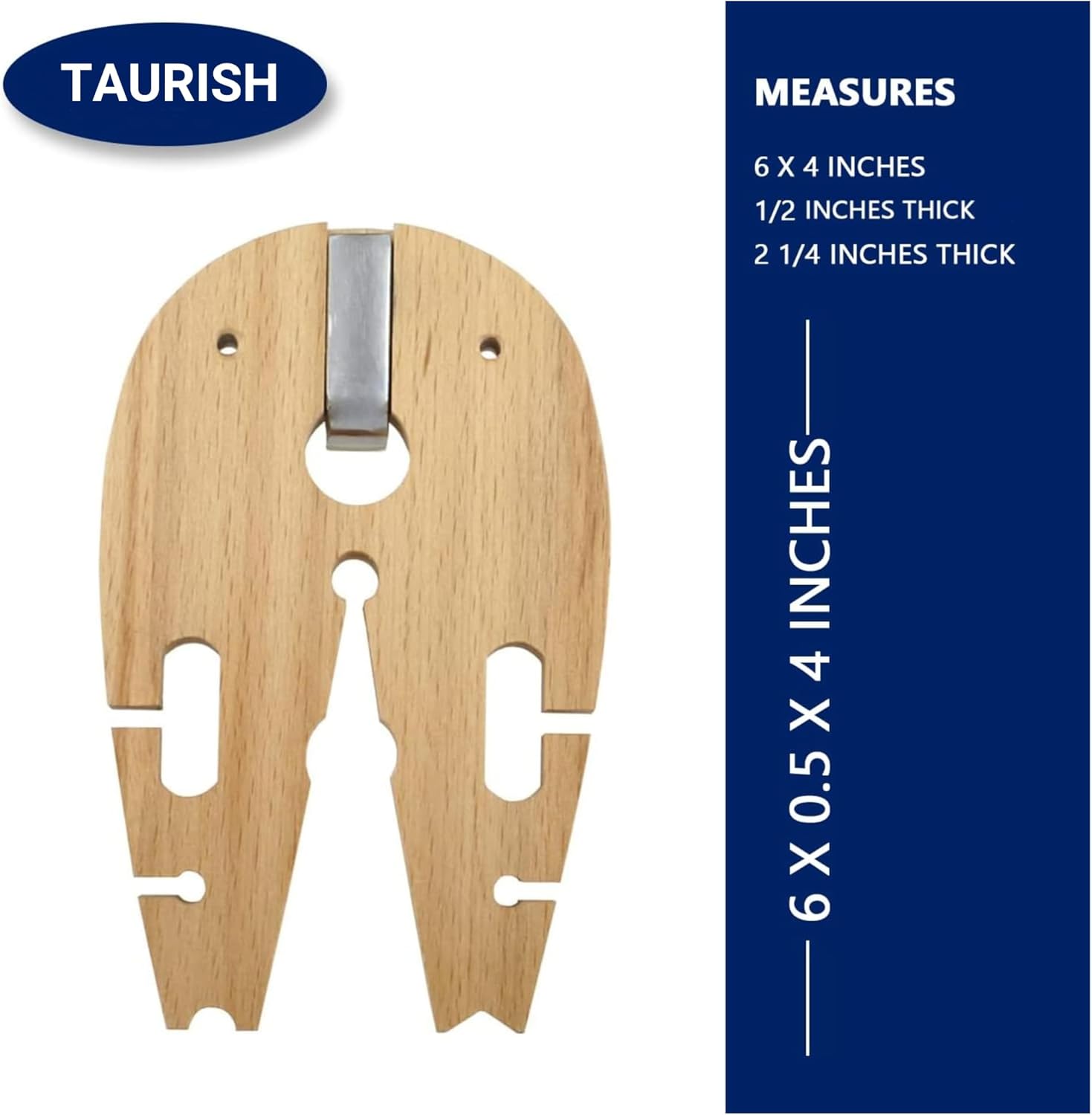 TAURISH V-Slot Bench Pin with C-Clamp Jewelry Making Tool Metalsmith Workbench For Sawing, Filing, and Crafting