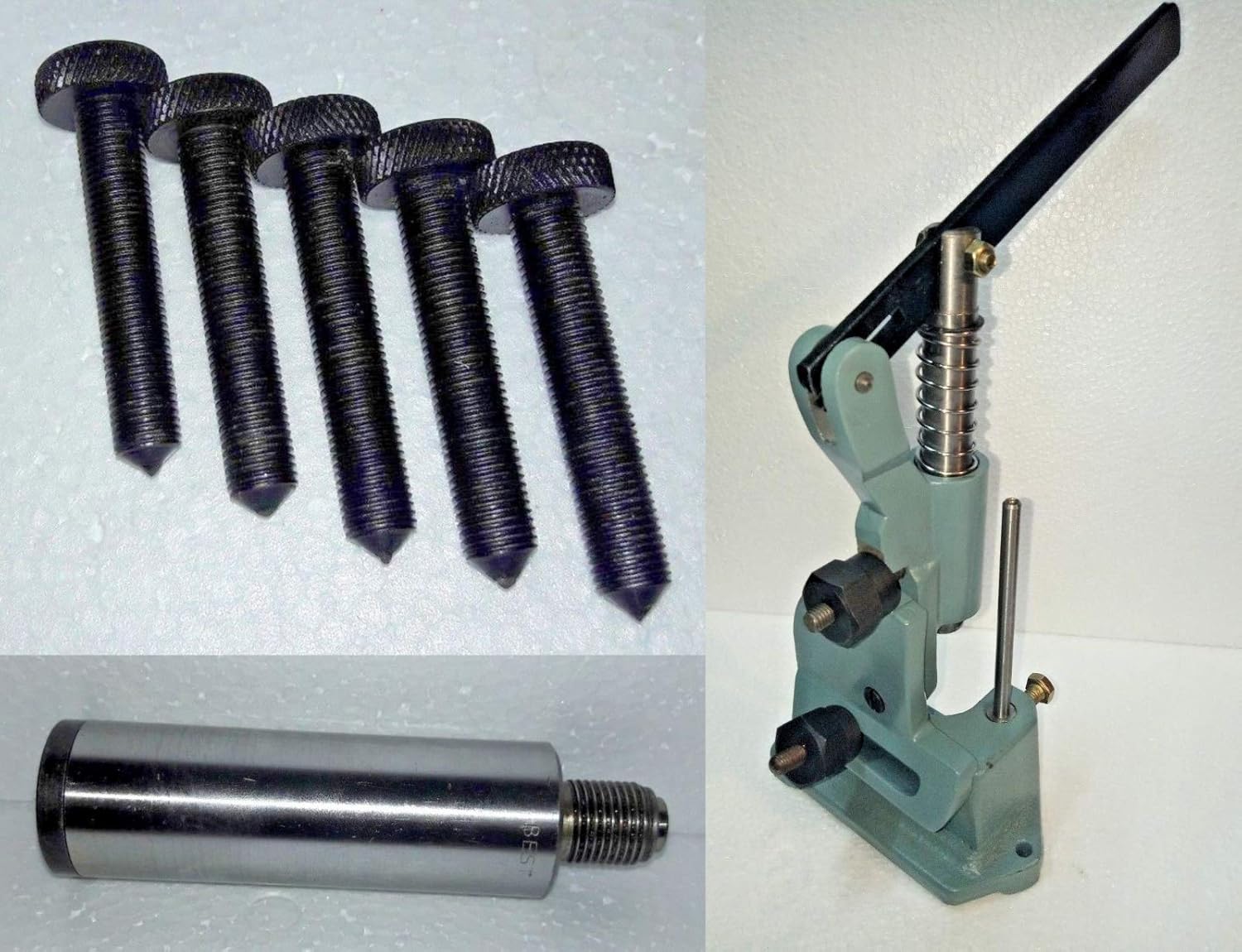 VALVE SEAT GRINDER STONE DRESSER STAND + 5 Pcs Dressers 3/8 UNF 1 Stone Holder