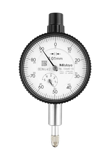 Mitutoyo 1044A-15 Dial Indicator DG 0.01 Grad, 0-5mm Range