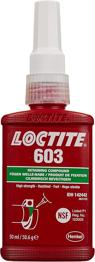 Loctite 142442 603 Threadlocker High Strength Retaining Compound, 50ml