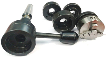 TAURISH Lathe Tailstock Die Holder 2MT Shank- Tapping Threading Reaming Drilling + 50 mm Chuck Self Centering