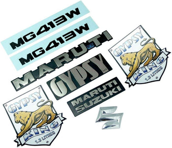 Suzuki Samurai Gypsy King MG413W Emblem Decal Sticker Set