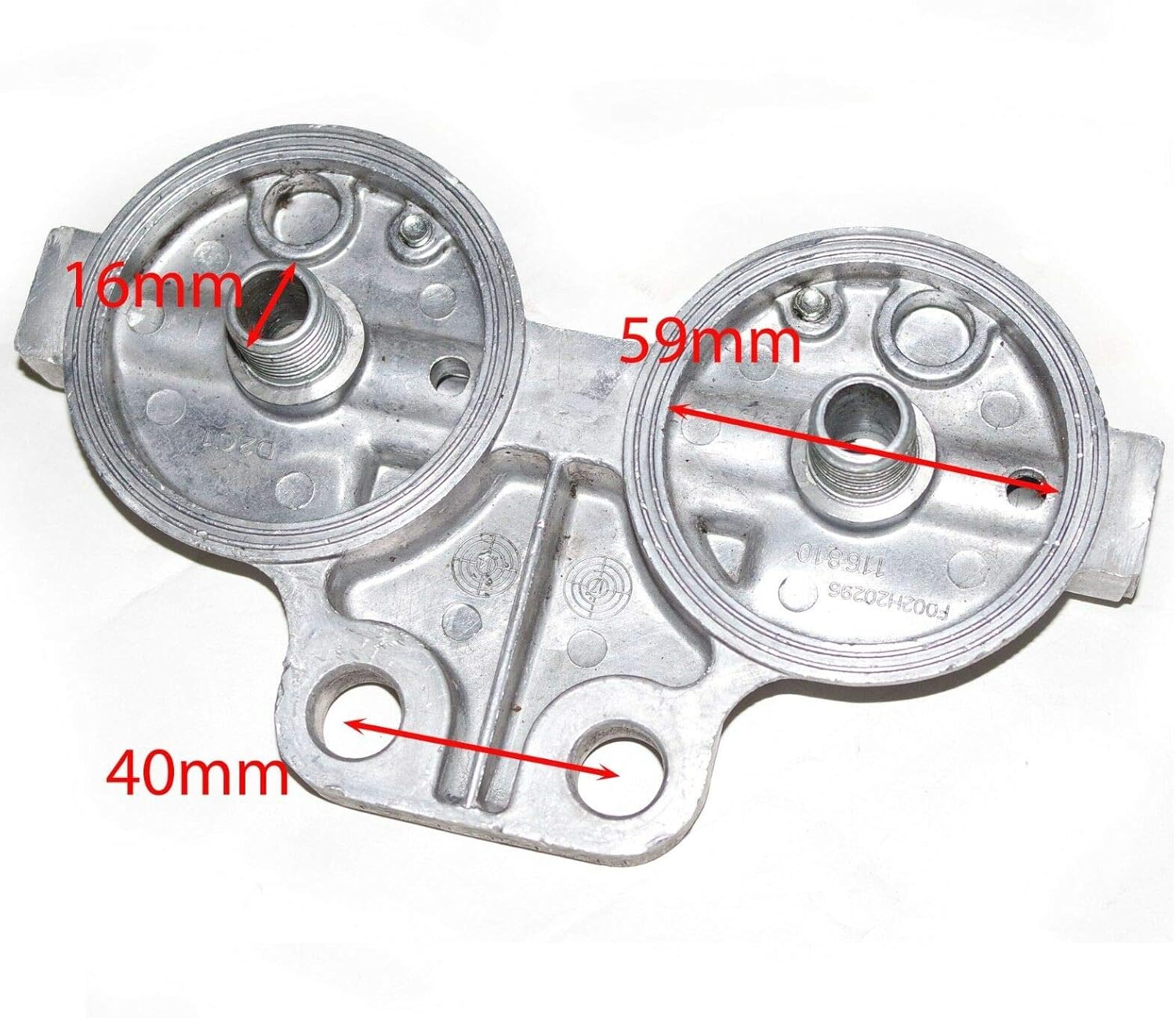 TAURISH Double Fuel Filter Head Case cover 'Massey Ferguson' 35 65 135 165 765 Tractor