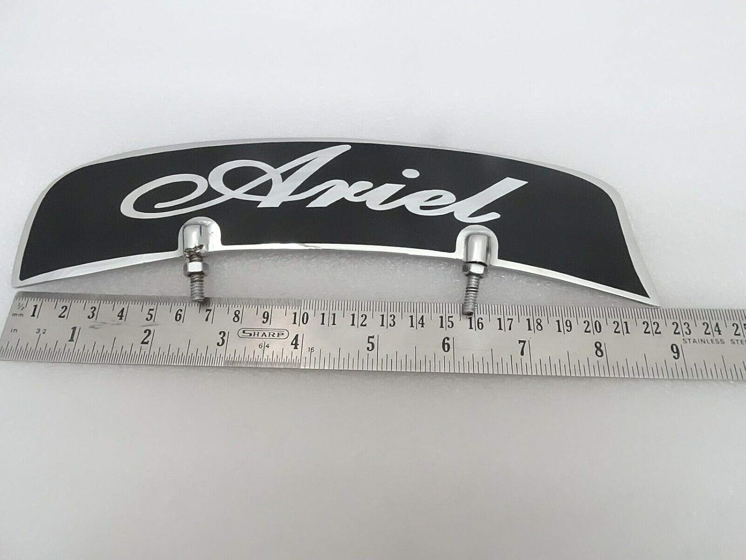 Royal Crusaders Ariel Front Mudguard Number Plate Chrome