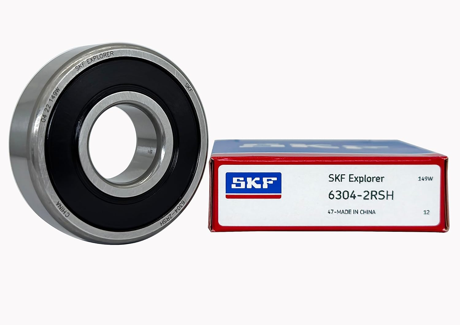2PACK SKF Bearings 6304-2RSH 20X52X15MM Double Rubber Sealed Deep Groove Ball Bearings