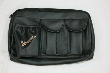 TAURISH 'Vespa' PX PE GTS LX- TOOLBOX GLOVE STORAGE BAG BLACK - BEADED HANDCRAFTED