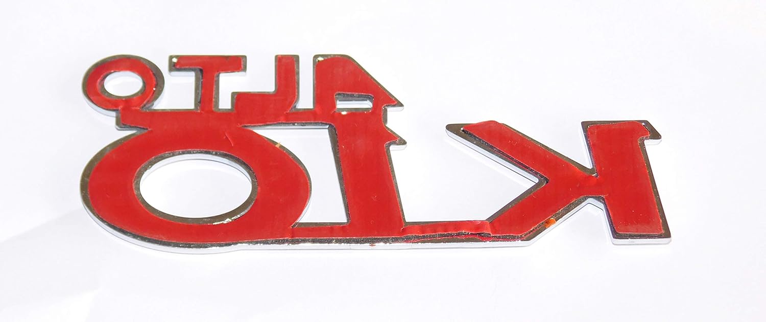 SUZUKI ALTO A STAR CELERIO K10 REAR HATCH TAIL GATE 3D CHROME EMBLEM LOGO MONOGRAM SILVER. FITS MARUTI ALTO K10 APPROX 11 CM (110 MM) x 4.5 CM (45MM)