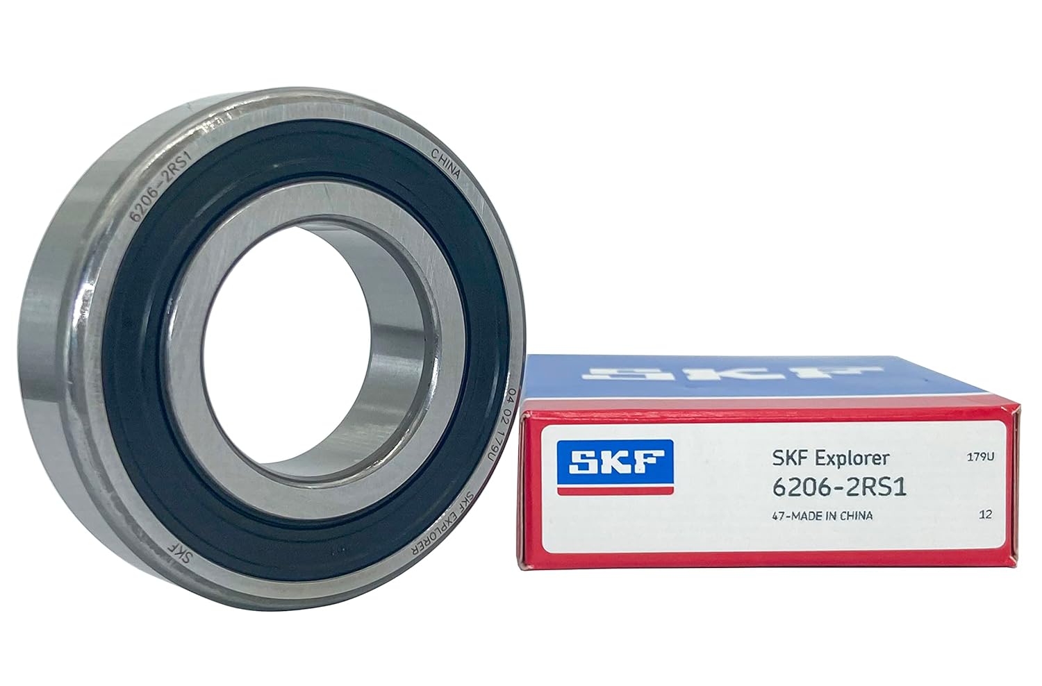 2PACK SKF 6206-2RS1 6206-2RS 30X62X16mm Double Rubber Seal Deep Ball Bearings