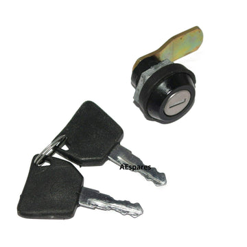 TAURISH 3DX JCB 'Bonnet' Hood Head Piece Catch Hold Lock Switch With 2 Keys Set