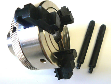 3 Jaw x 2" Lathe Mini Chuck Fits 1" x 8 TPI Spindles Reversible Jaws Great Quality New