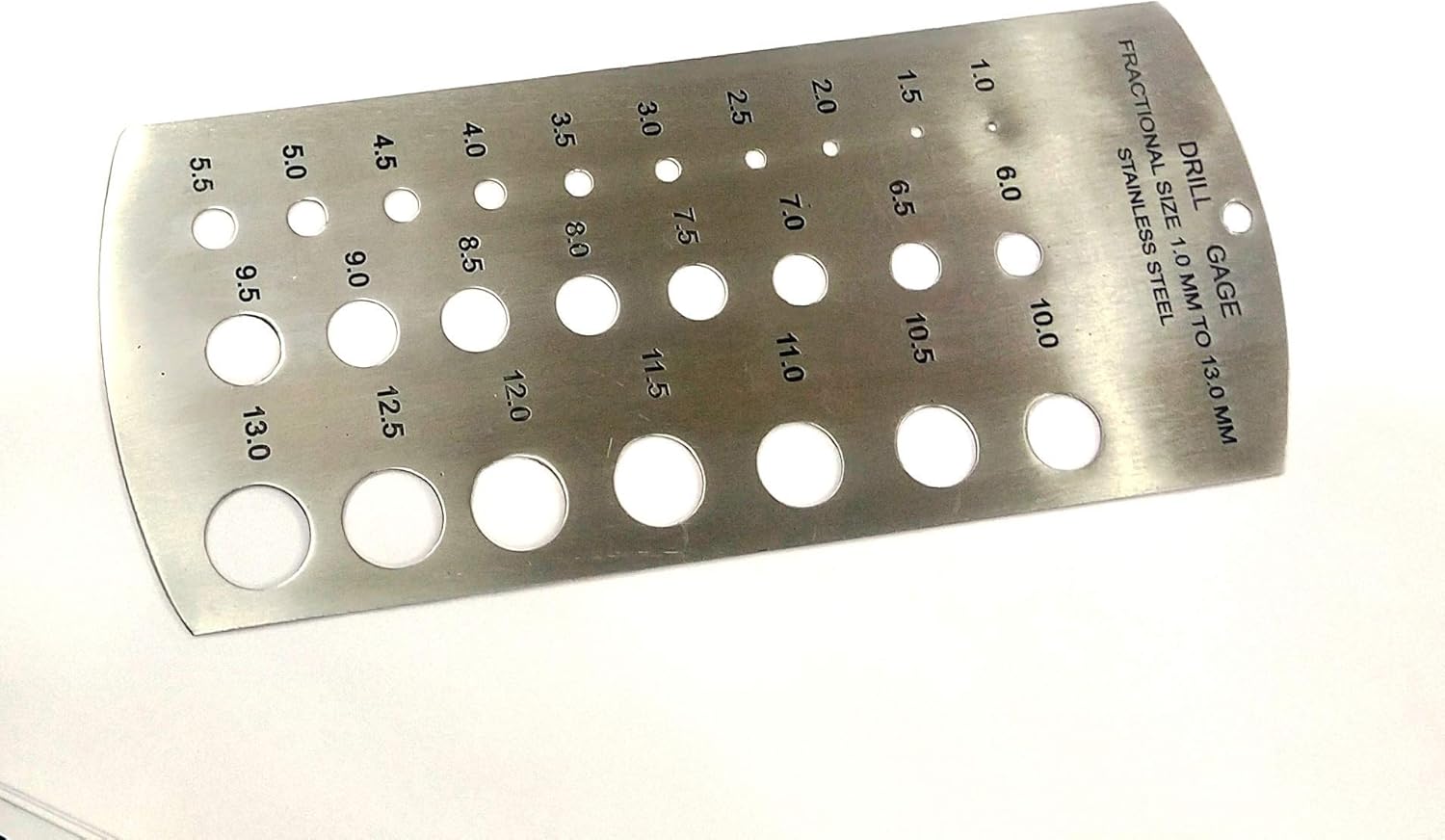 TAURISH Drill Gauge Metric Standard-Made in Stainless Steel Range 1-13 mm