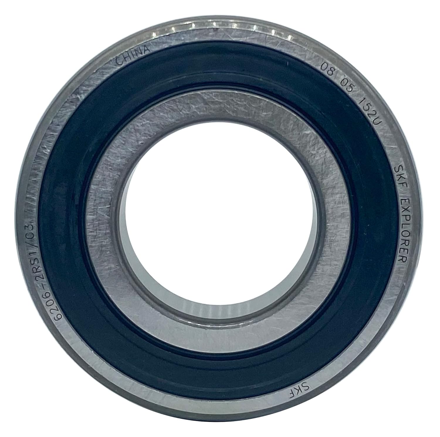 2PACK SKF Bearings 6206-2RSC3 30X62X16mm C3 Clearance Double Rubber Seal Deep Ball Bearings