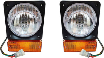 TAURISH Front Headlights For Truck Trailer Turn Signal Light With Bulb 12V 2 pcs.