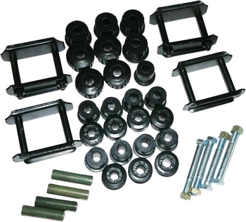 Spring Bush Bolt Spacer & Shackle Kit Fit for Suzuki Samurai SJ410 SJ413 LJ80 Sierra - Suspension Mounting Set