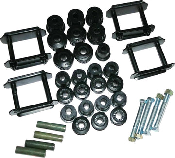 Spring Bush Bolt Spacer & Shackle Kit Fit for Suzuki Samurai SJ410 SJ413 LJ80 Sierra - Suspension Mounting Set