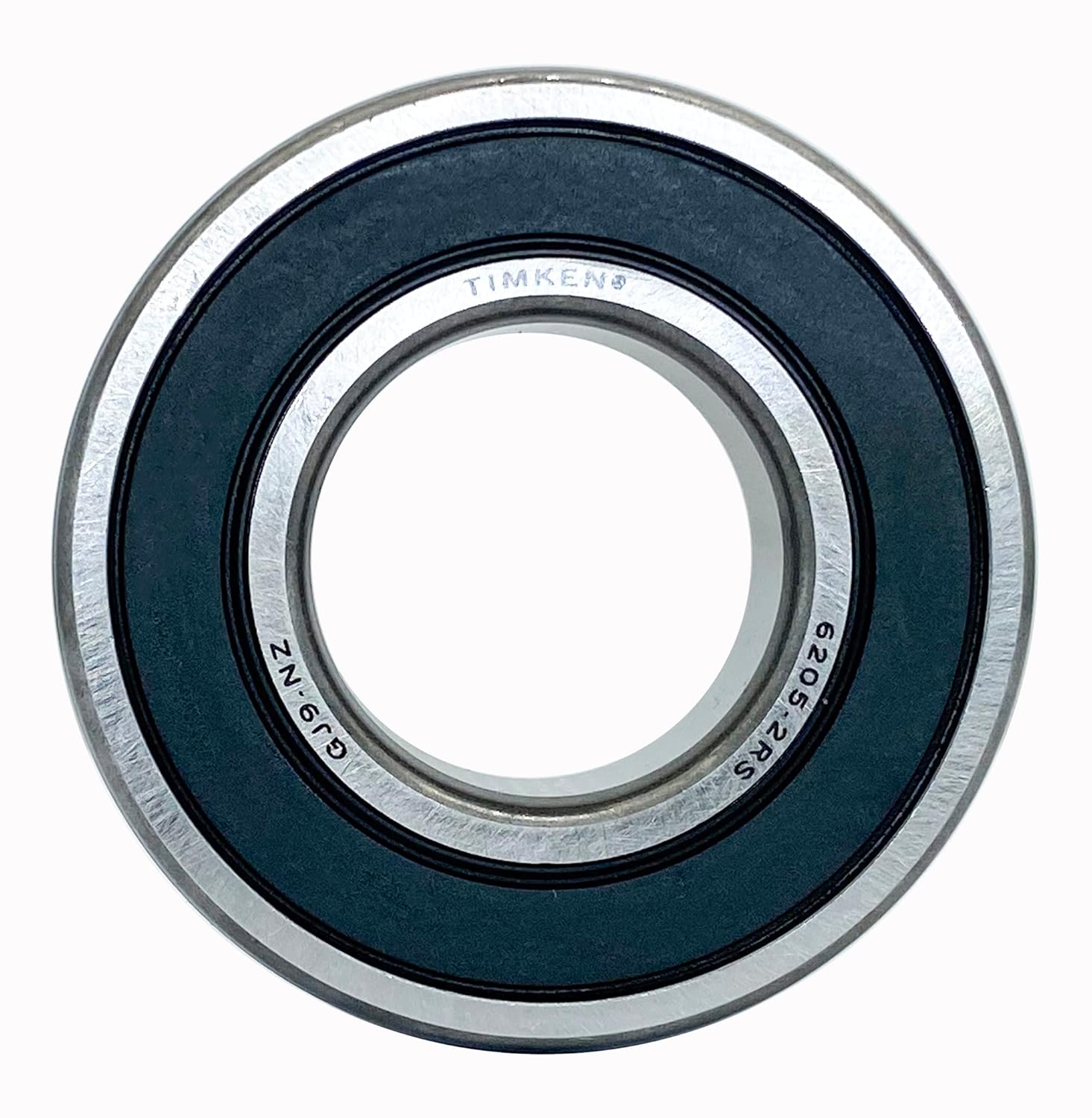2PACK TIMKEN 6205-2RS Double Rubber Seal Bearings 25x52x15mm Pre-Lubricated and Stable Performance and Cost Effective Deep Groove Ball Bearings
