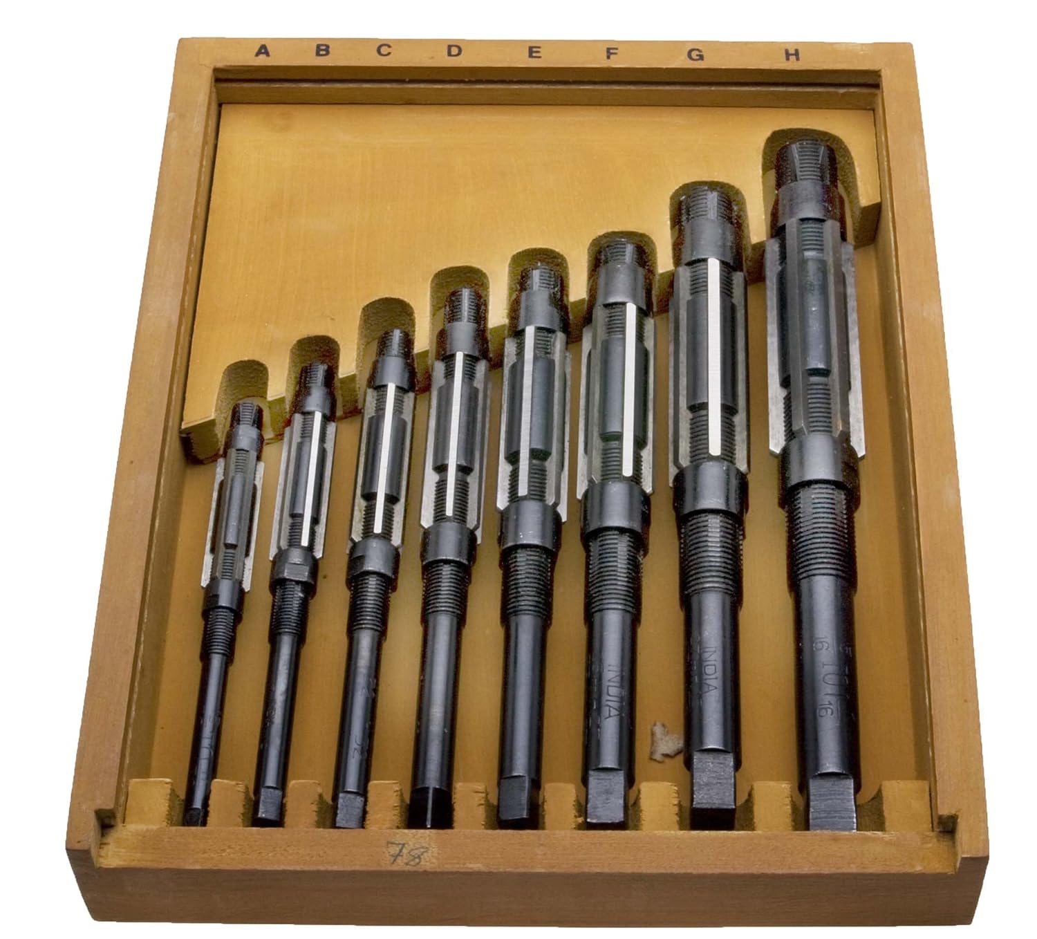 RMBL-40 7 Piece Set of High Speed Steel Adjustable Blade Reamers 8/A-2/A, 1/4"-15/32"