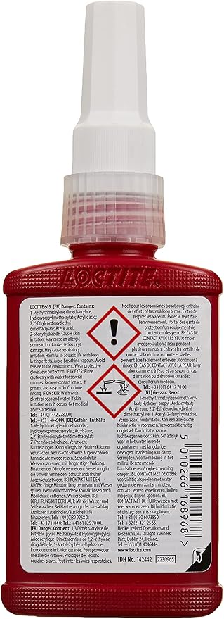Loctite 142442 603 Threadlocker High Strength Retaining Compound, 50ml