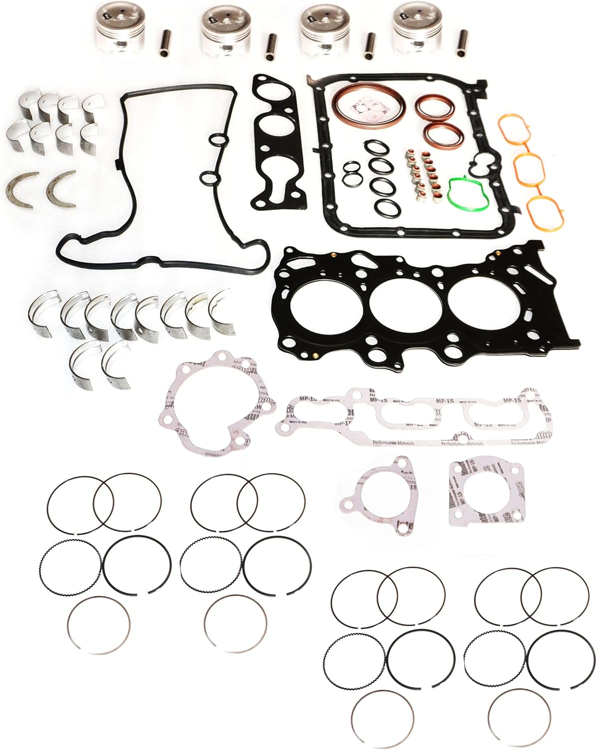 Taurish Engine Rebuild Kit Compatible With Suzuki Alto FD10 16 Valve MPFI