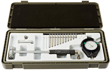 Mitutoyo 511-723 Dial Bore Gage, 50-150 mm, 0.001 mm Graduation, Stem Diameter 8 mm with 2109SB-10 Dial Indicator