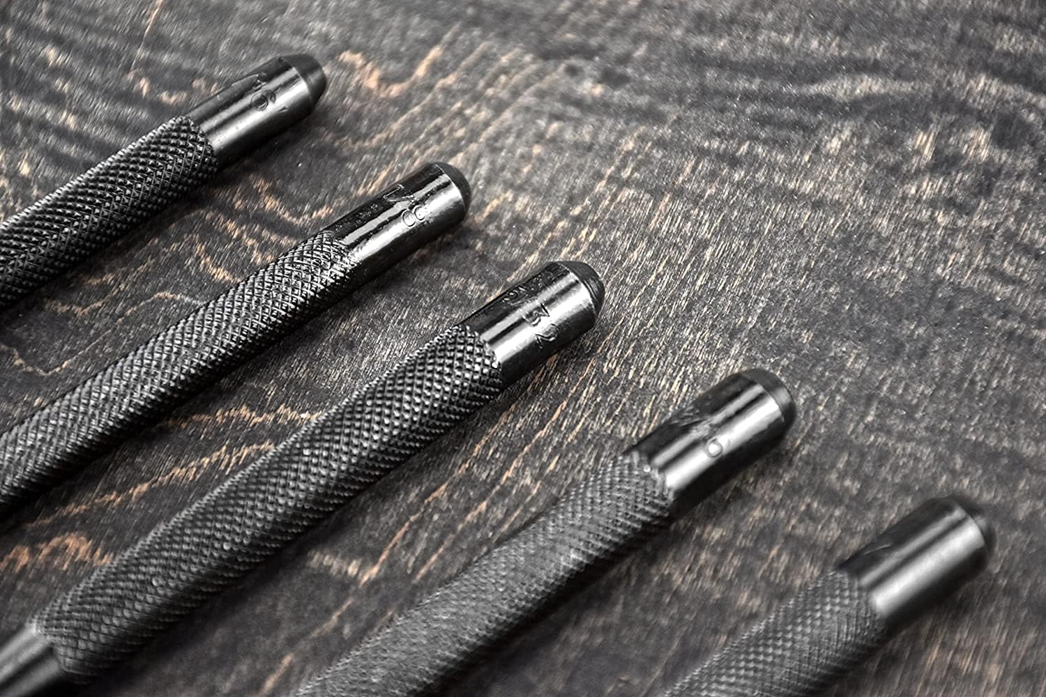 TAURISH Center Punch Set of 5 pcs Size diameters: 1/16", 1/8", 5/32", 3/16", 1/4"
