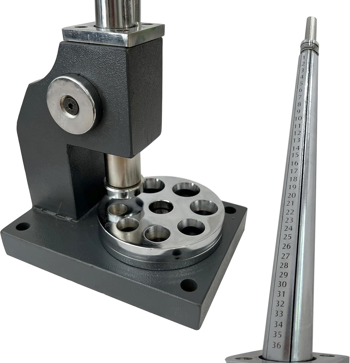 European 1-36 Ring Stretcher Enlarger Reducer Jewellers Metal Mandrel Shank Tool