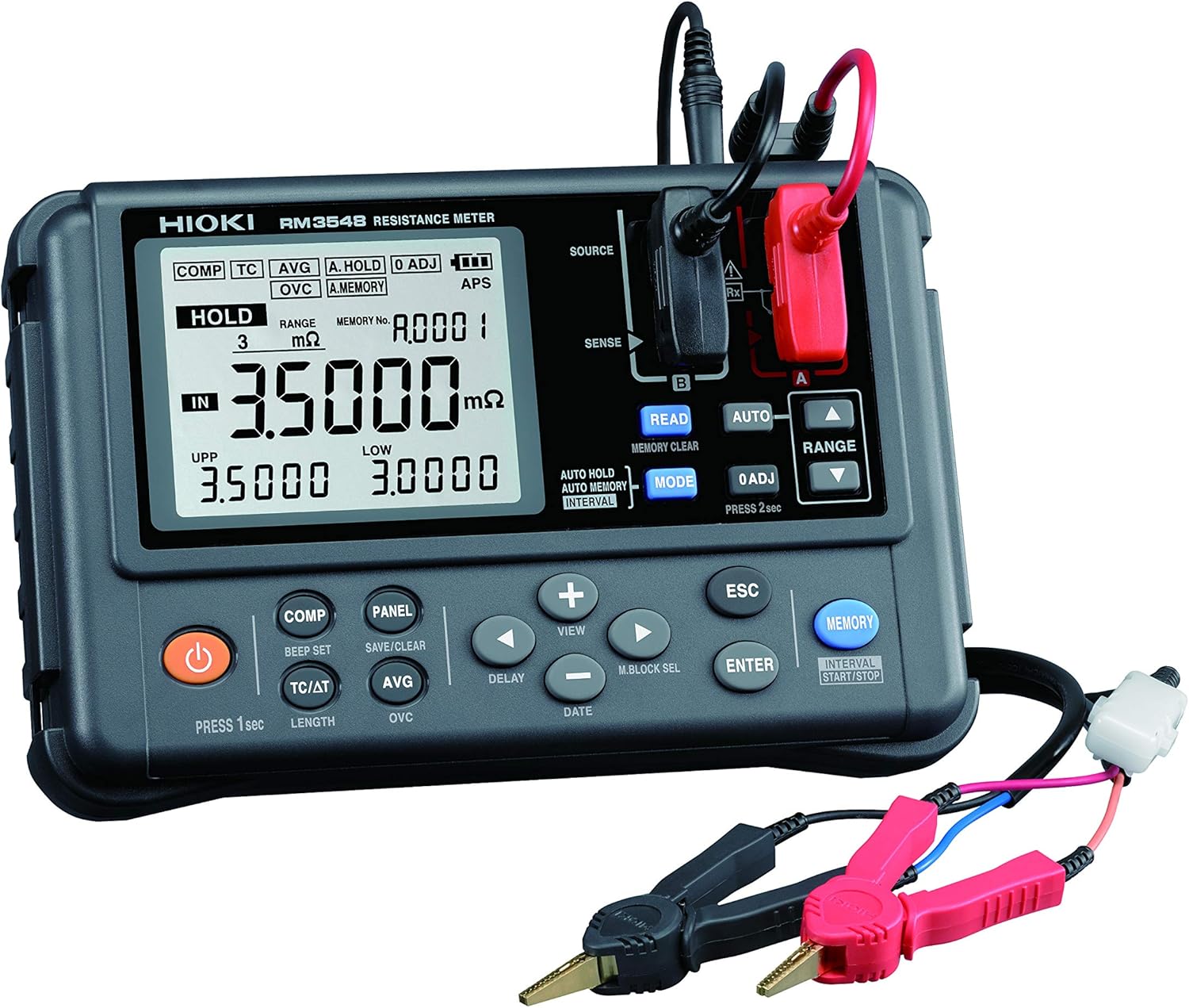 Hioki RM3548 Multimeter, High-Precision Portable Resistance Milli-Ohmmeter