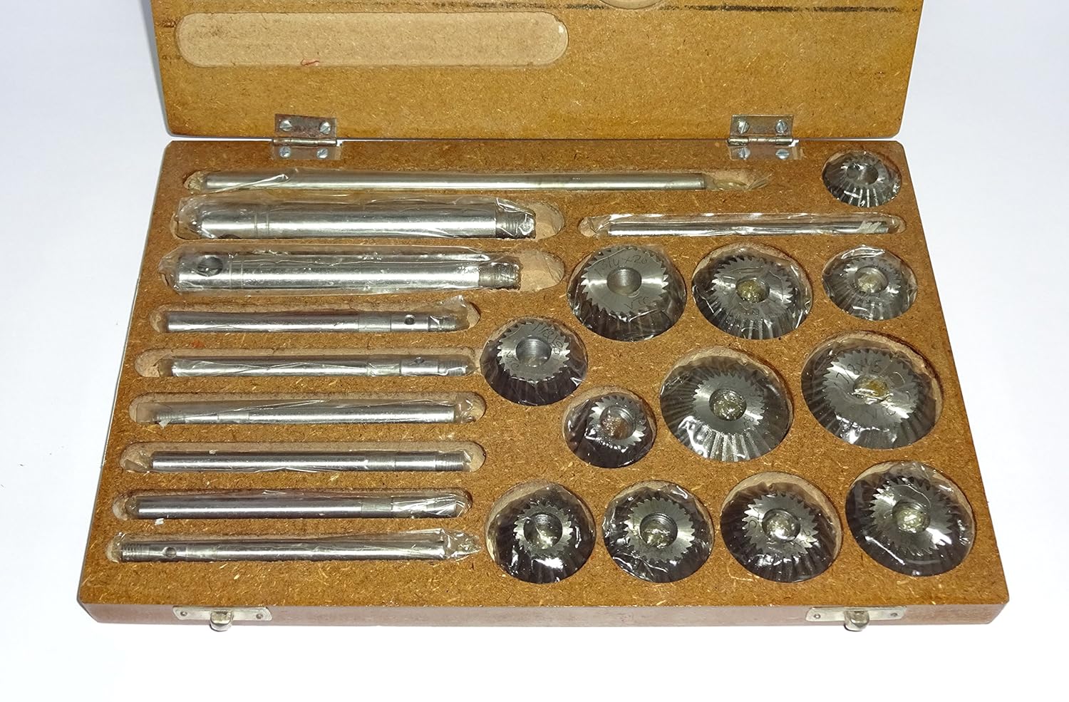 AG Precision Valve Seat & Face Cutter Set / Kit - 12 Pcs Set For Vintage Cars & Bikes In Wooden Case