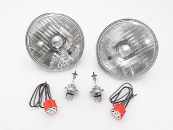 Royal Crusaders SUZUKI SAMURAI GYPSY 7'' HEAD LIGHT SEALED BEAM WITH BULB HOLDER PAIR