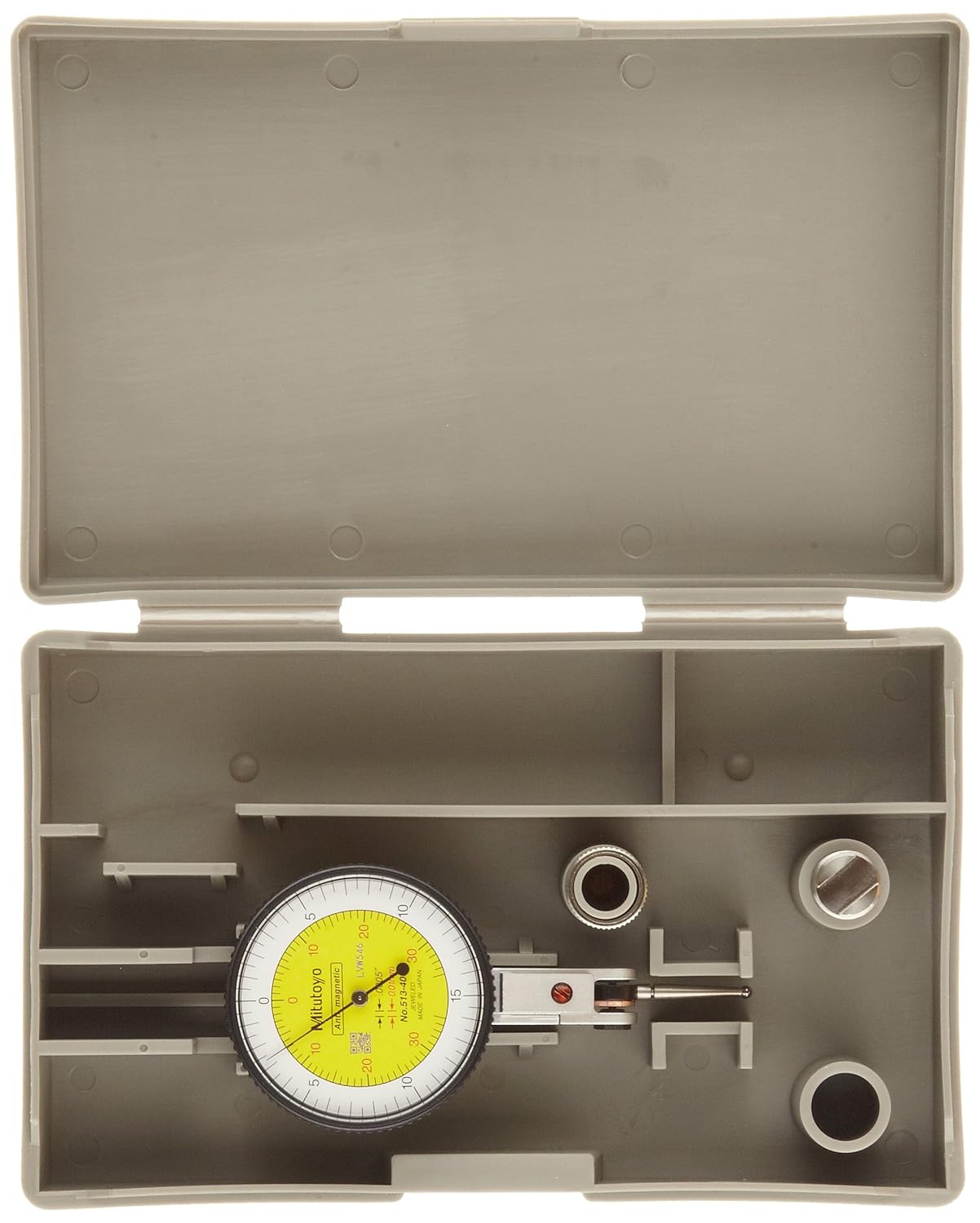 Mitutoyo 513-406-10E, .0005/0.01mm X .030/0.7mm Horizontal Test Indicator, 0-15-0/0-35-0, Inch and Metric