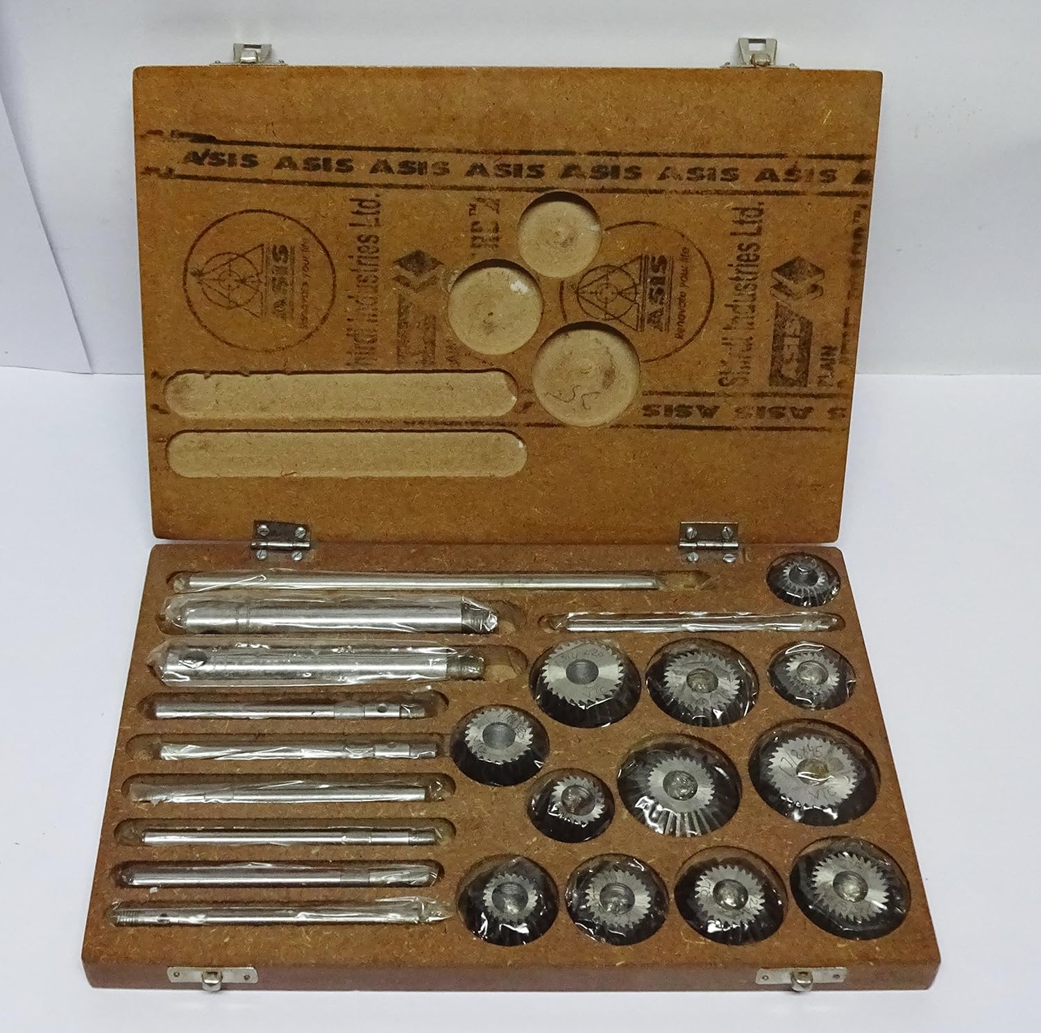 AG Precision Valve Seat & Face Cutter Set / Kit - 12 Pcs Set For Vintage Cars & Bikes In Wooden Case
