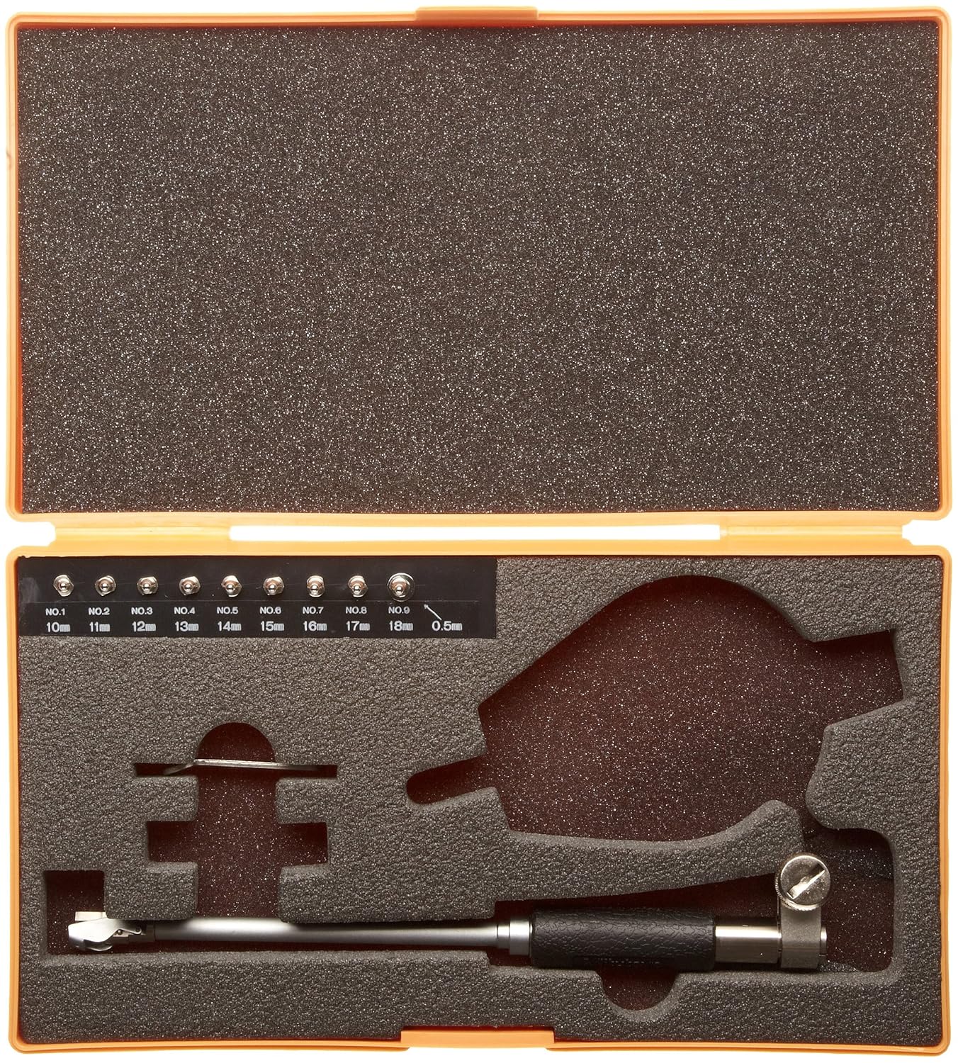 Mitutoyo 511-201 Dial Bore Gauge for Small Holes, 10-18.5mm Range, Without Dial Gauge or Protector Cover
